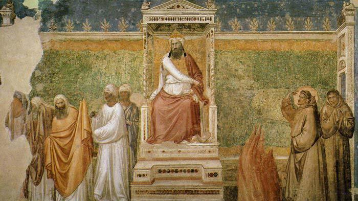 GIOTTO di Bondone St Francis before the Sultan oil painting picture